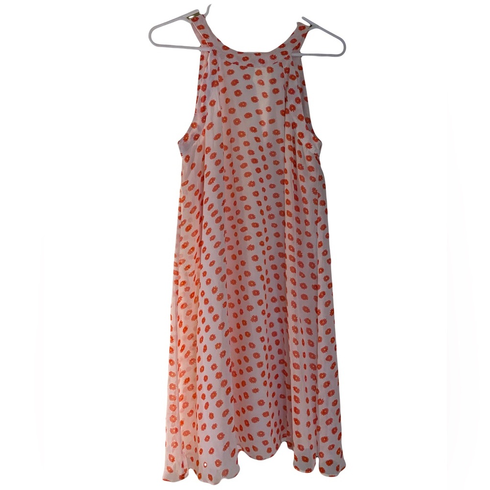 Betsey Johnson Daisy Flower Trapeze White Dress